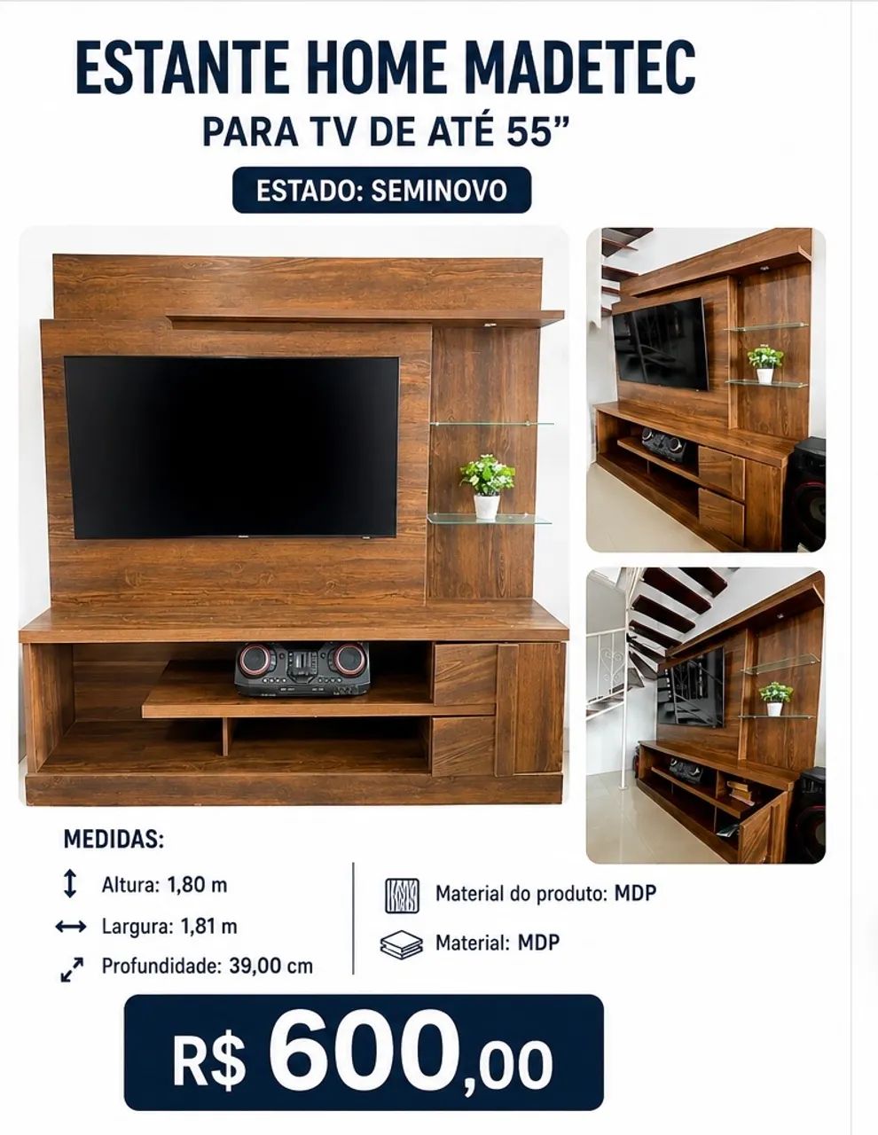 Estante para TV  - Foto 2