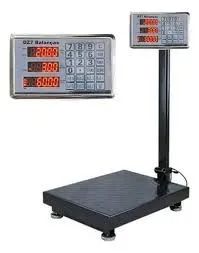 Balança Digital 200kg Plataforma de Chão -  Painel Digital Com Led - Bivolt e Bateria