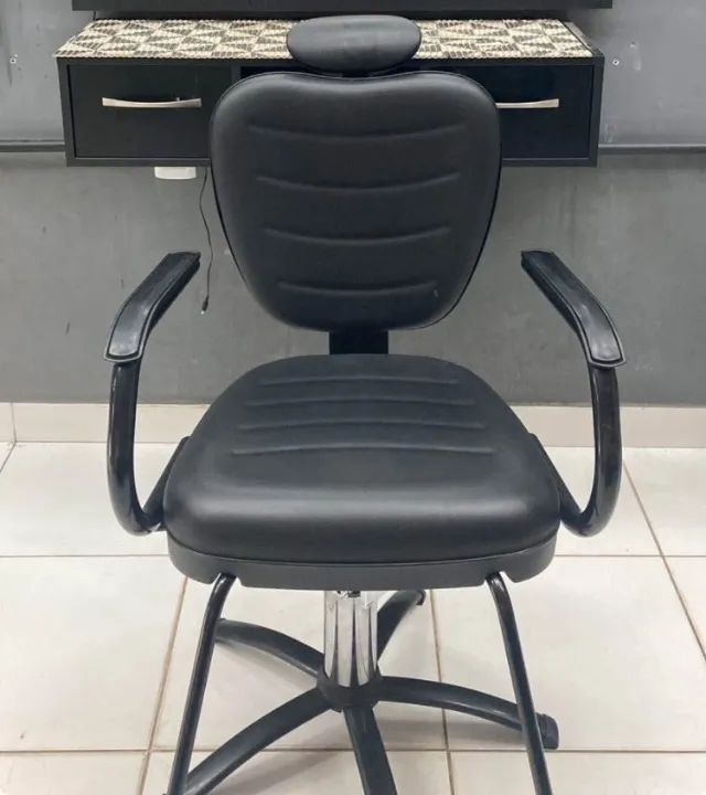 Cadeira de barbeiro profissional reclinável  - Foto 2