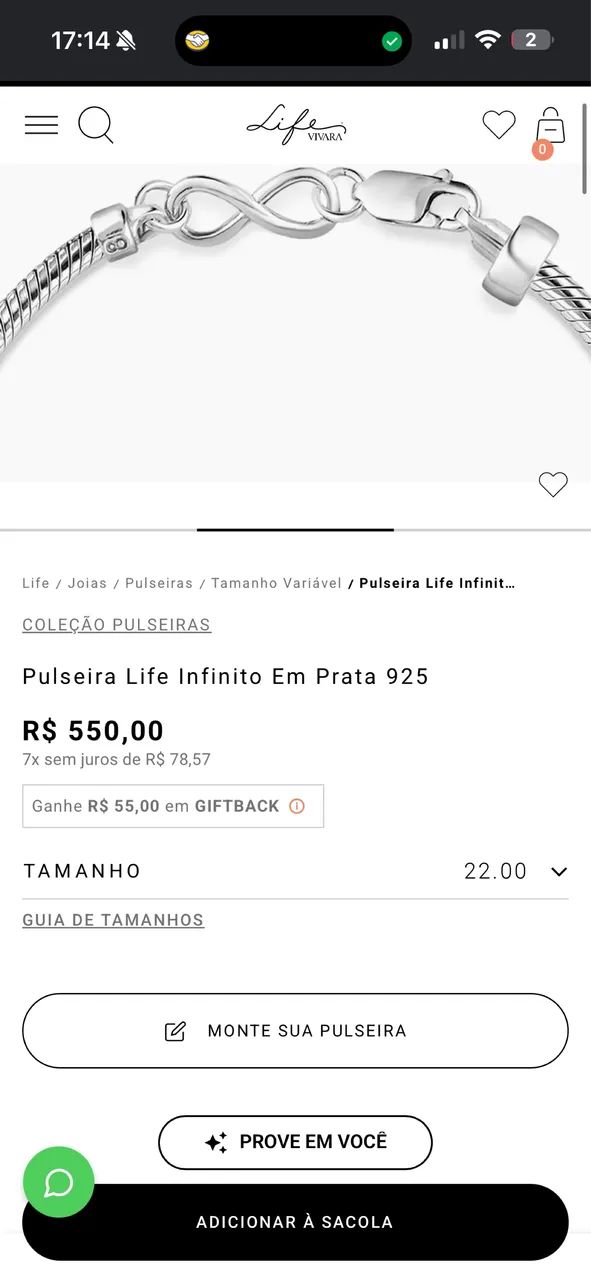 pulseira vivara ainda na garantia - Foto 2