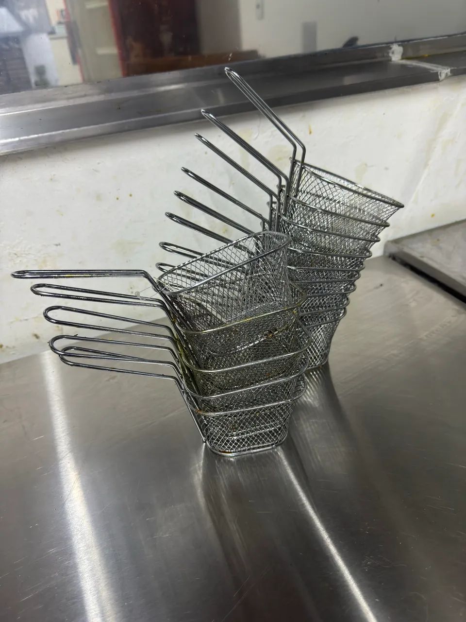 Cestas de inox para petiscos