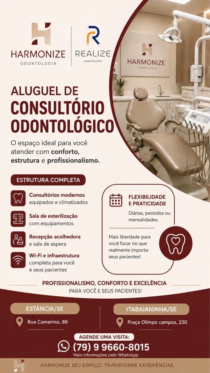 Alugo consultório odontológico em Itabaianinha/aSe