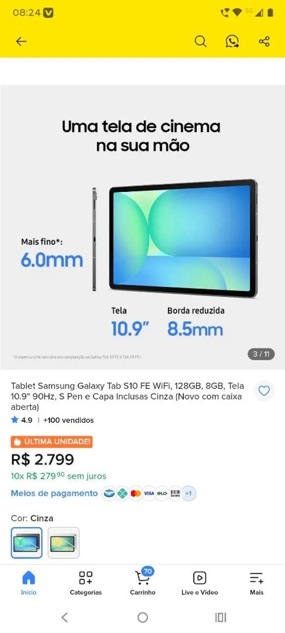 Galaxy Tab S10 Fe - Foto 2