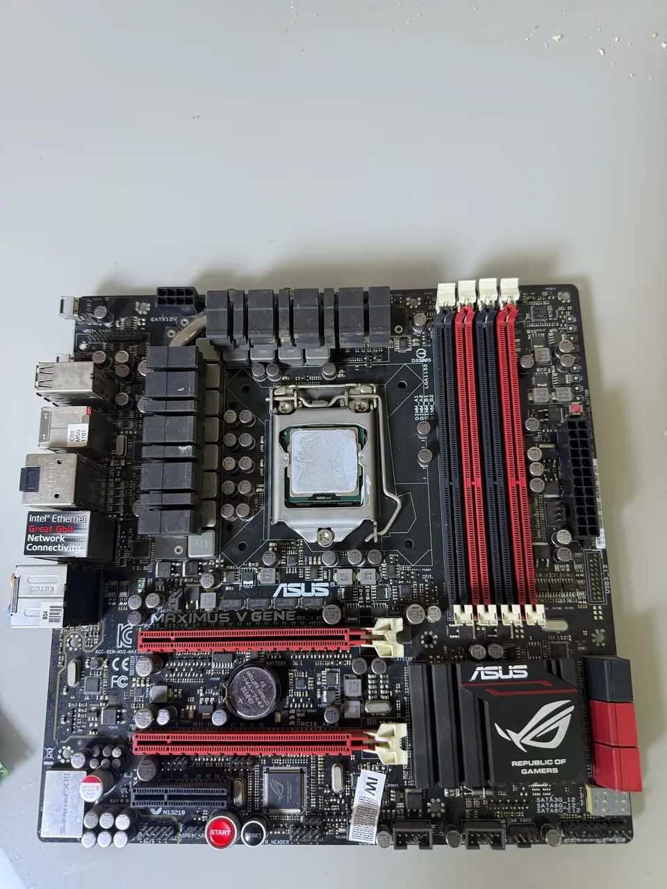 i7 3770 Placa mãe Asus Rog V Gene com espelho e 16g ram ddr3 - Foto 2