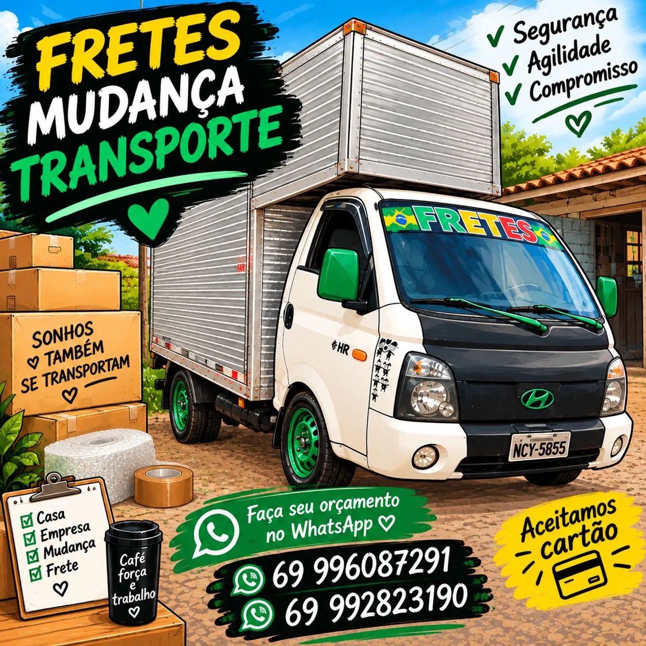 Fretes mudança transporte 