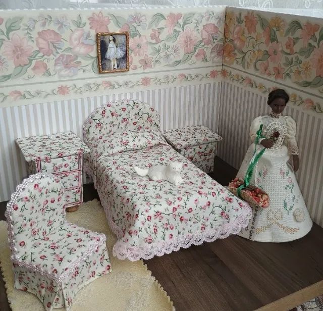 Boneca vitoriana escala 1/12 artesanal - Foto 4