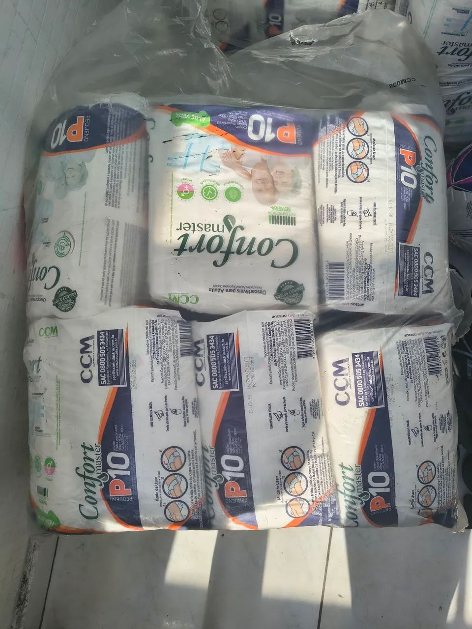Fraldas conforto geriátricas P
