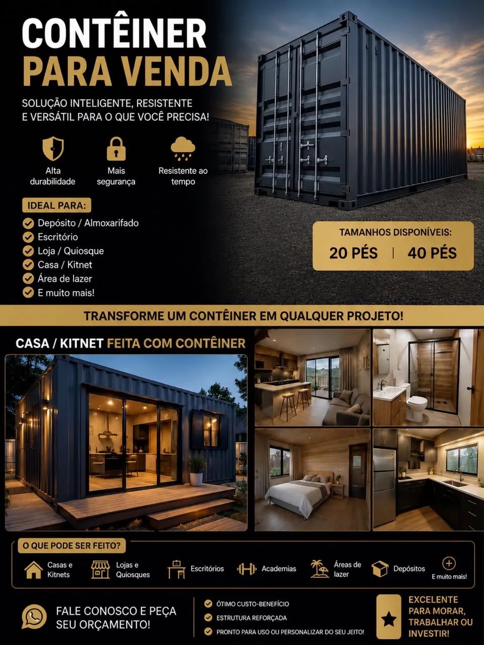 Contêiner depósito ou casa ?