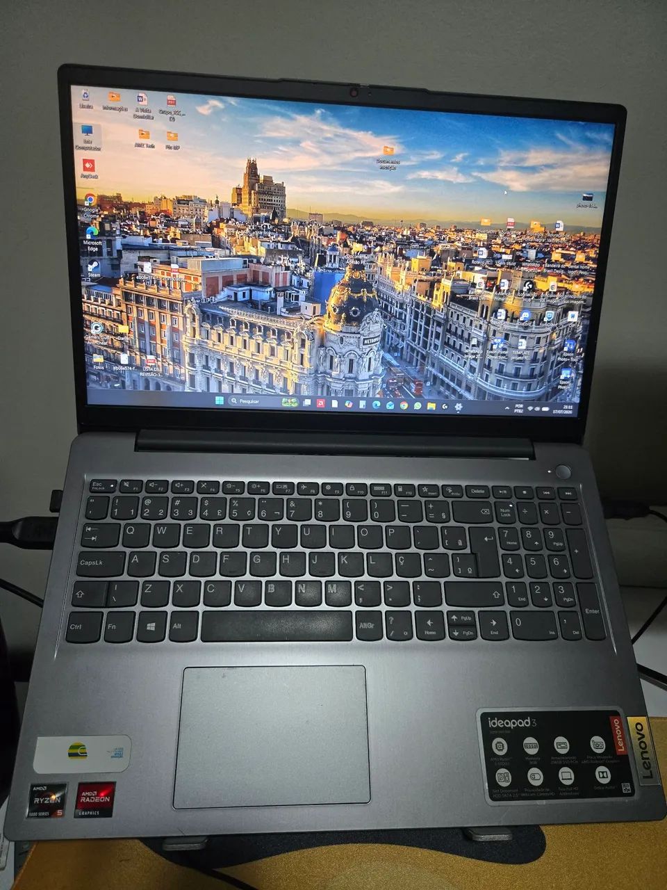 Notebook Lenovo Ryzen 5, 12GB Ram, 256SSD