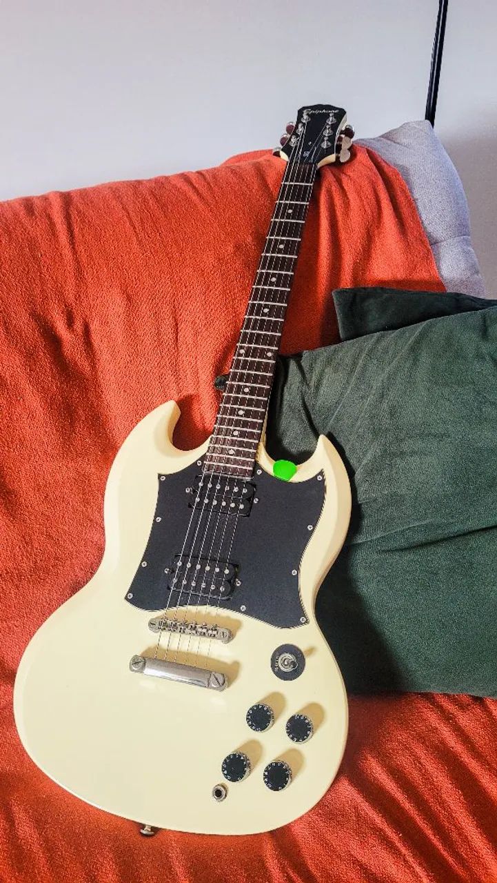 Guitarra SG Epiphone G310 Vintage White - Instrumentos musicais