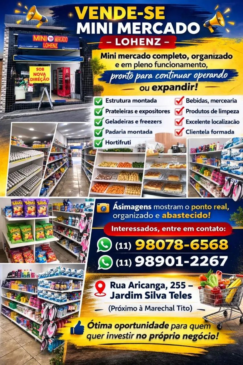Mini Mercado à Venda 