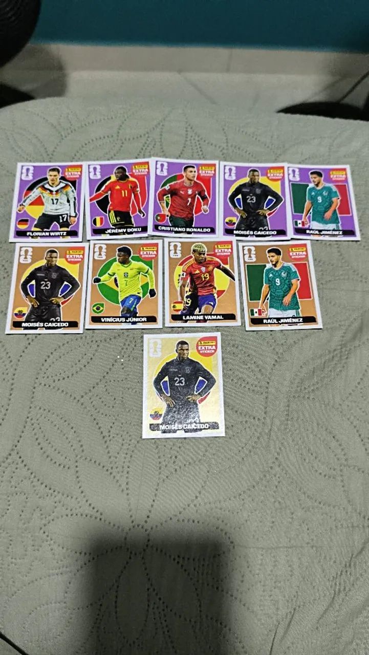 Figurinhas legends da Copa
