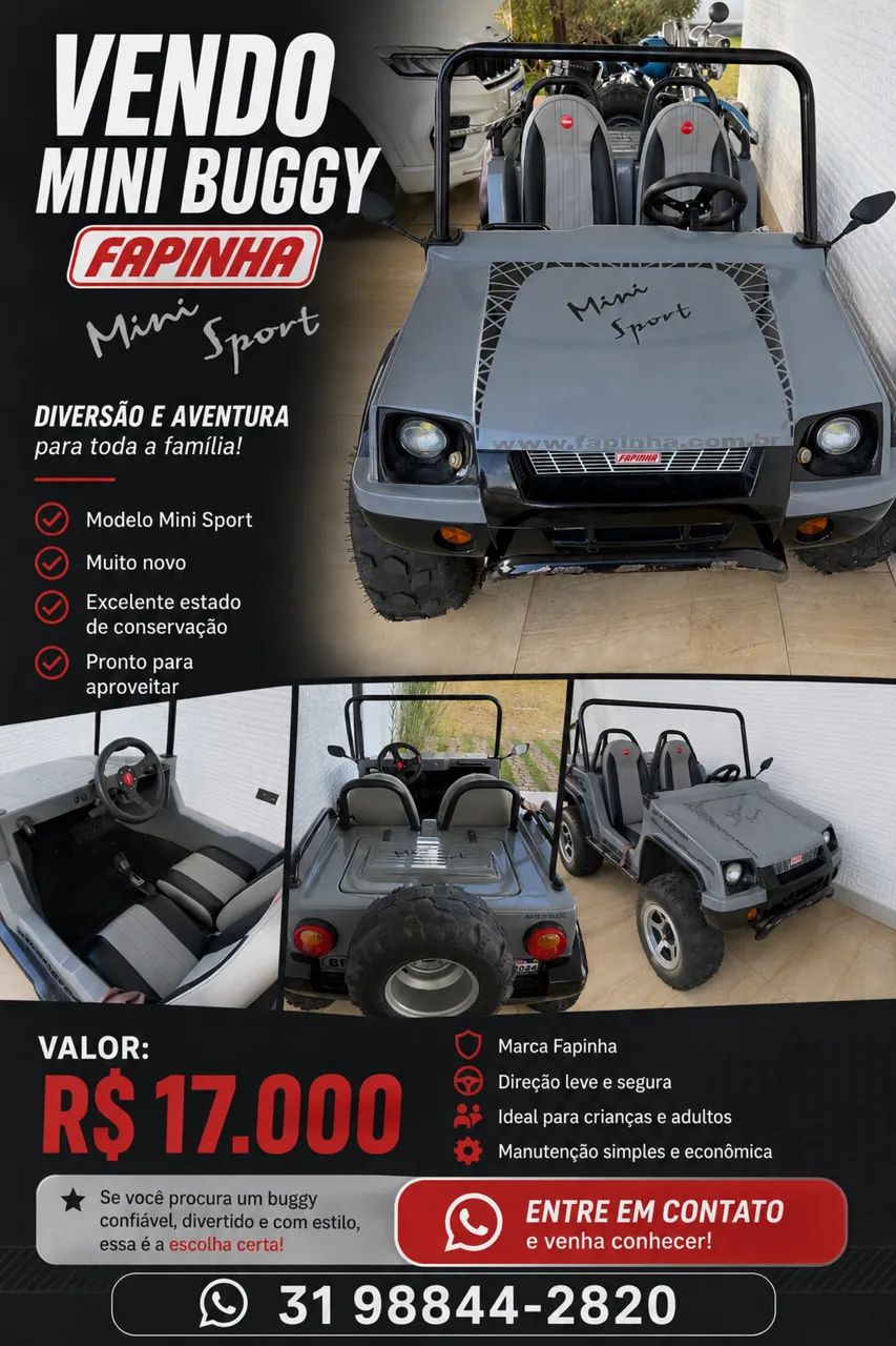 Mini buggy fapinha  - Foto 5