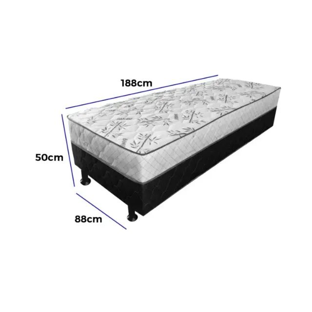 Cama Box Monaco Solteiro Ortopédica 88x188x50cm - Foto 3
