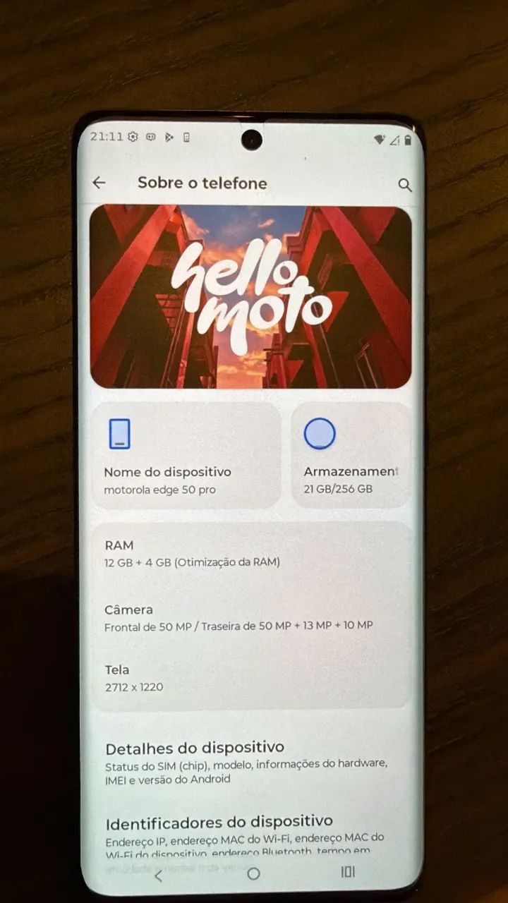 Motorola Edge 50 PRO Preto 256gb