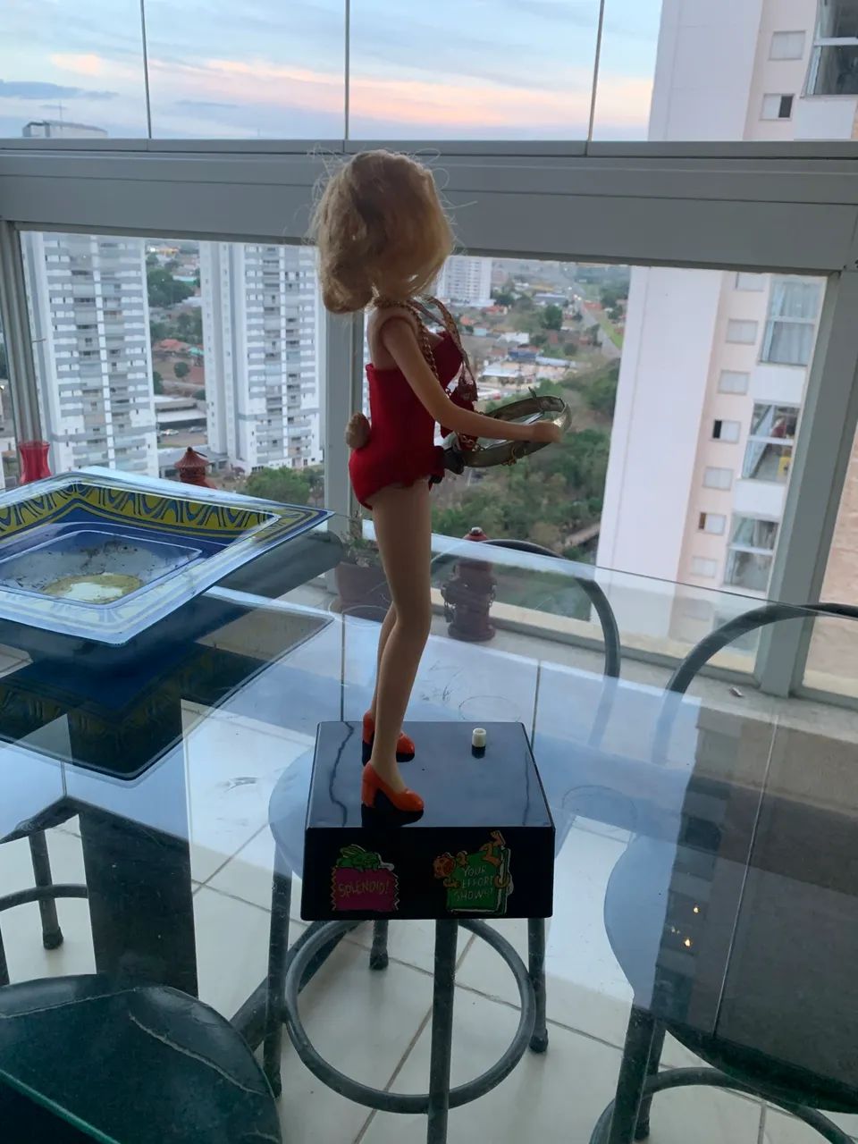 Raríssima e antiga boneca coqueteleira japonesa  - Foto 2
