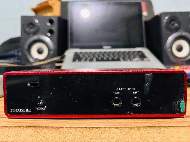 Interface De Áudio Usb Fofusrite Scarlett 2i2 Geração 3 - Foto 5