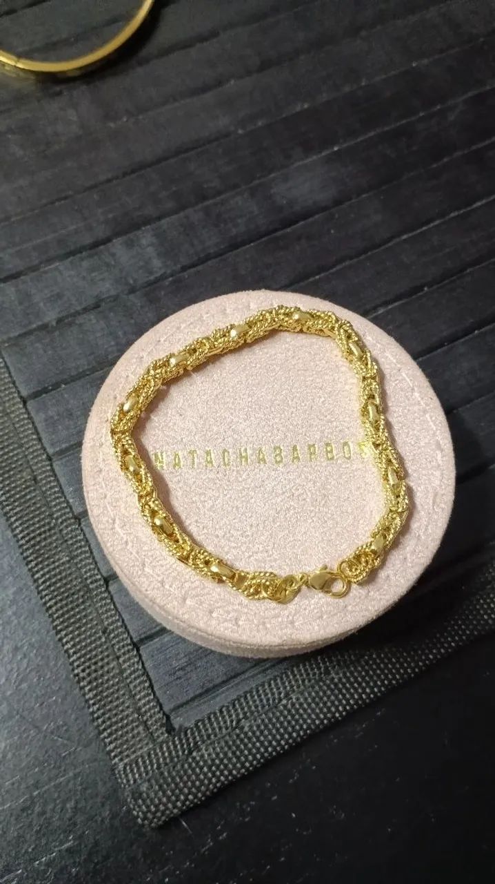 Pulseira banhada a ouro  - Foto 4