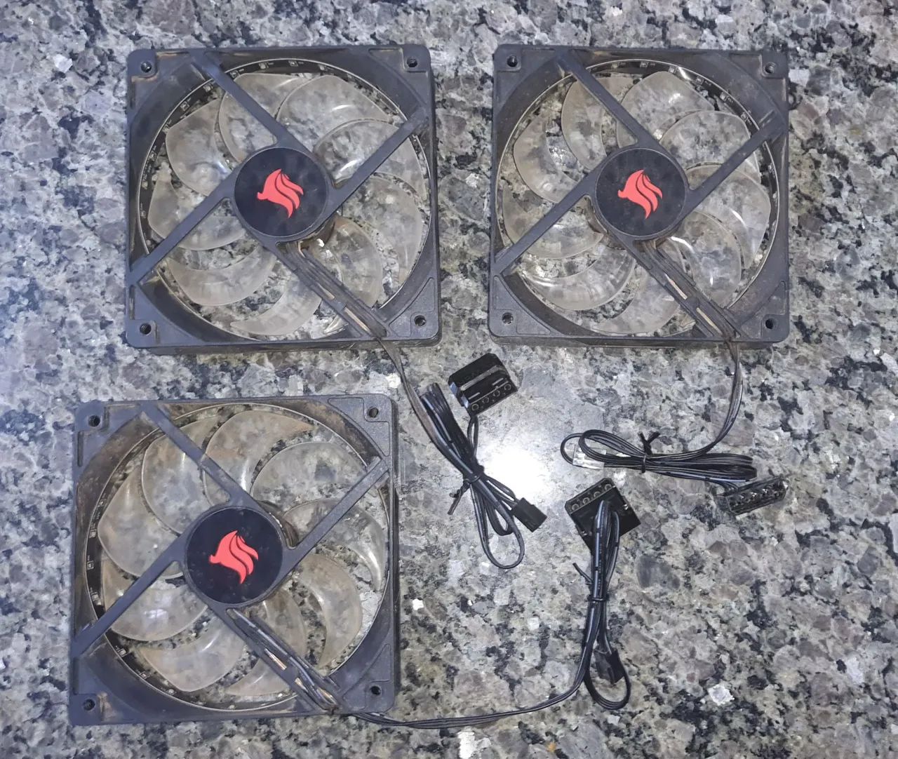 Kit Ventoinhas PC Pichau Vermelho 