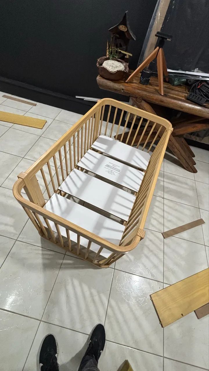 Móveis de Bebê - Berço 3 em 1 + Cômoda - Foto 4