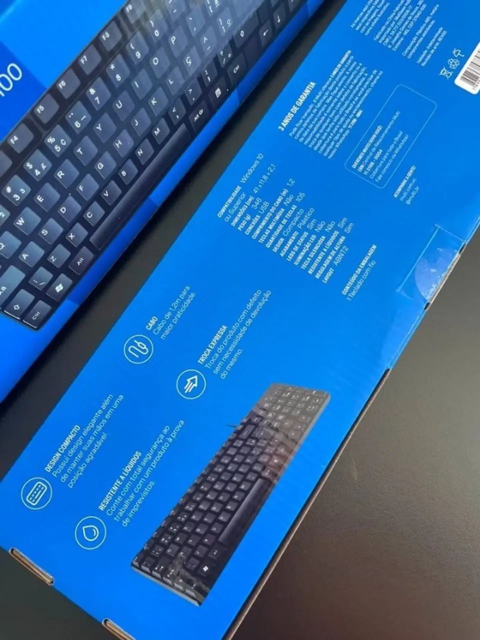 Teclado Multi com Fio USB Compacto ABNT2 - Prático e Confortável - Foto 2