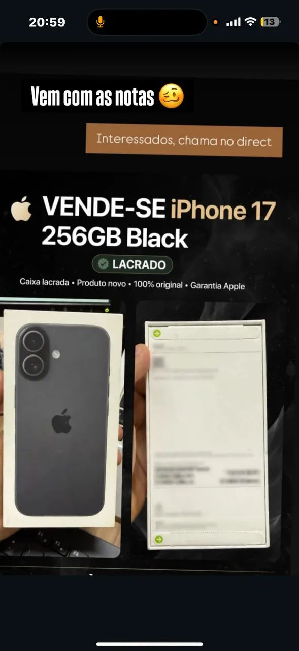 IPHONE 17 LACRADO