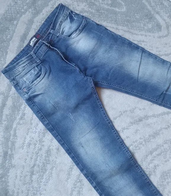 Calça jeans masculina azul - Foto 2