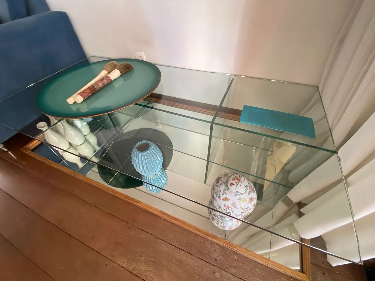 mesa de centro de vidro e espelho - Foto 2