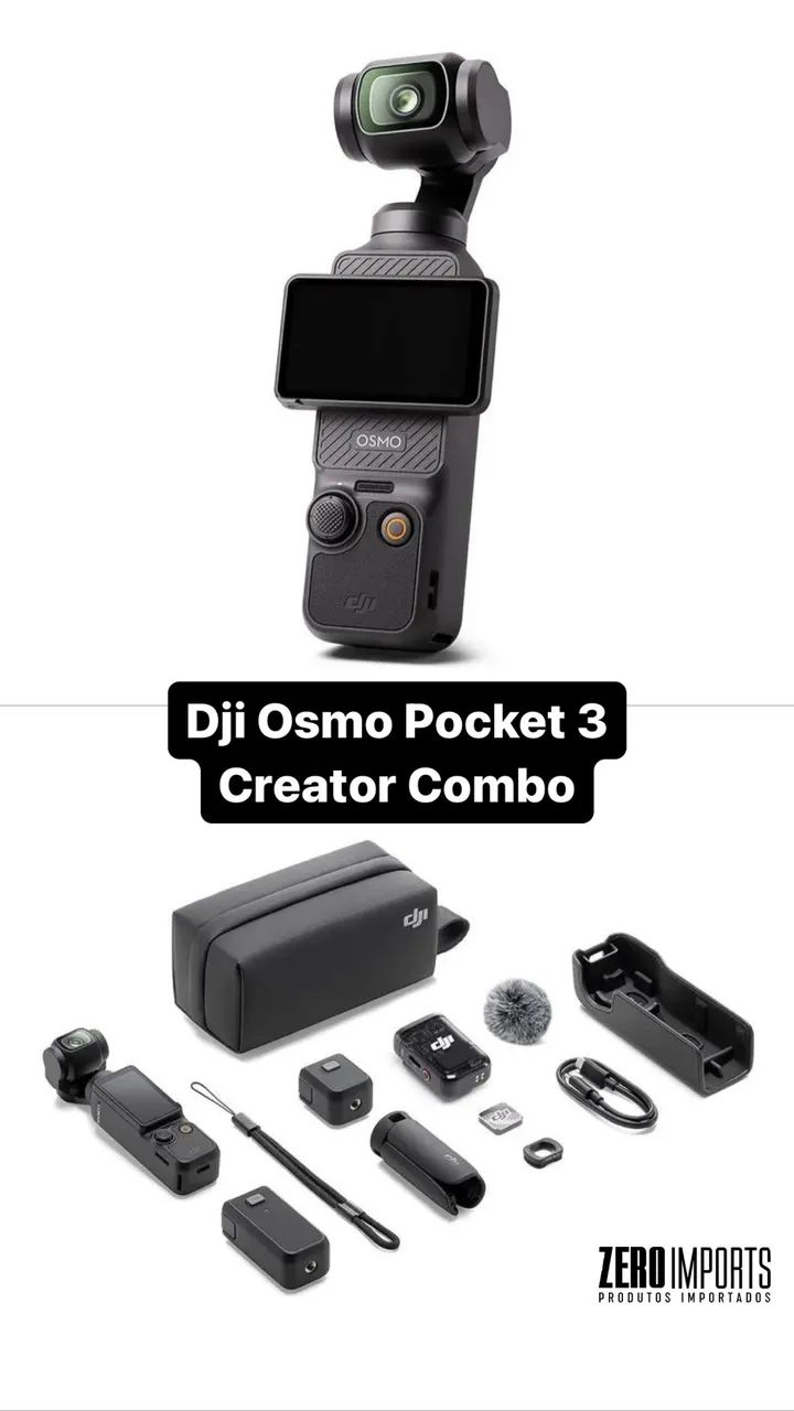 Dji Osmo Pocket 3 Creator Combo (Lacrado) - Câmeras e Filmadoras