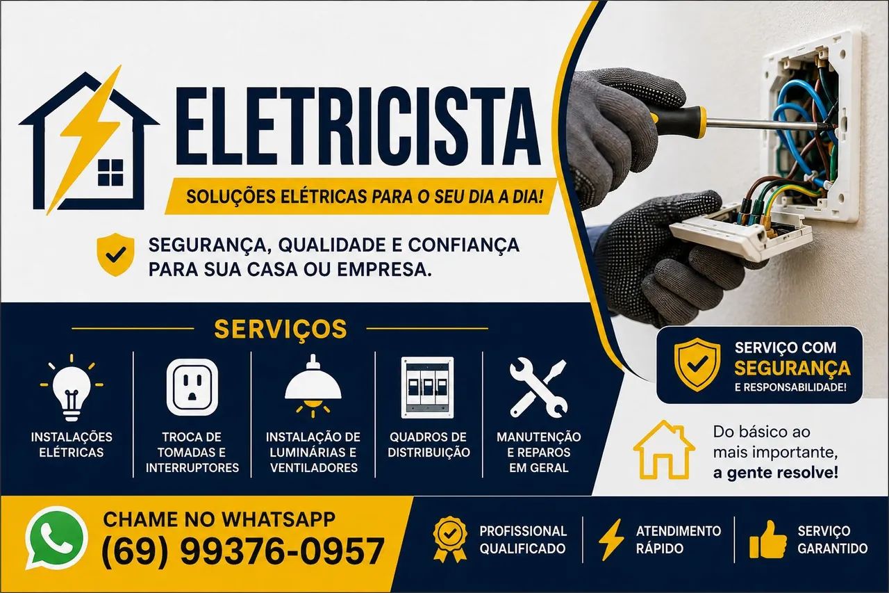 Eletricista em pvh 