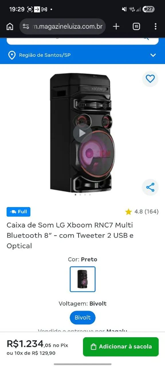 Caixa de som Bluetooth LG xboom com controle remoto  - Foto 3