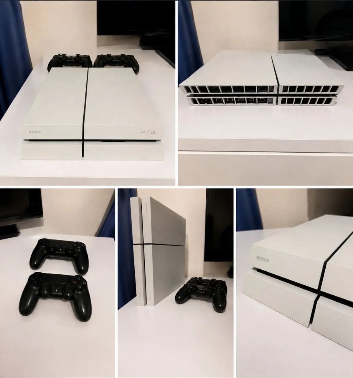 PS4 FAT BRANCO + 2 CONTROLES