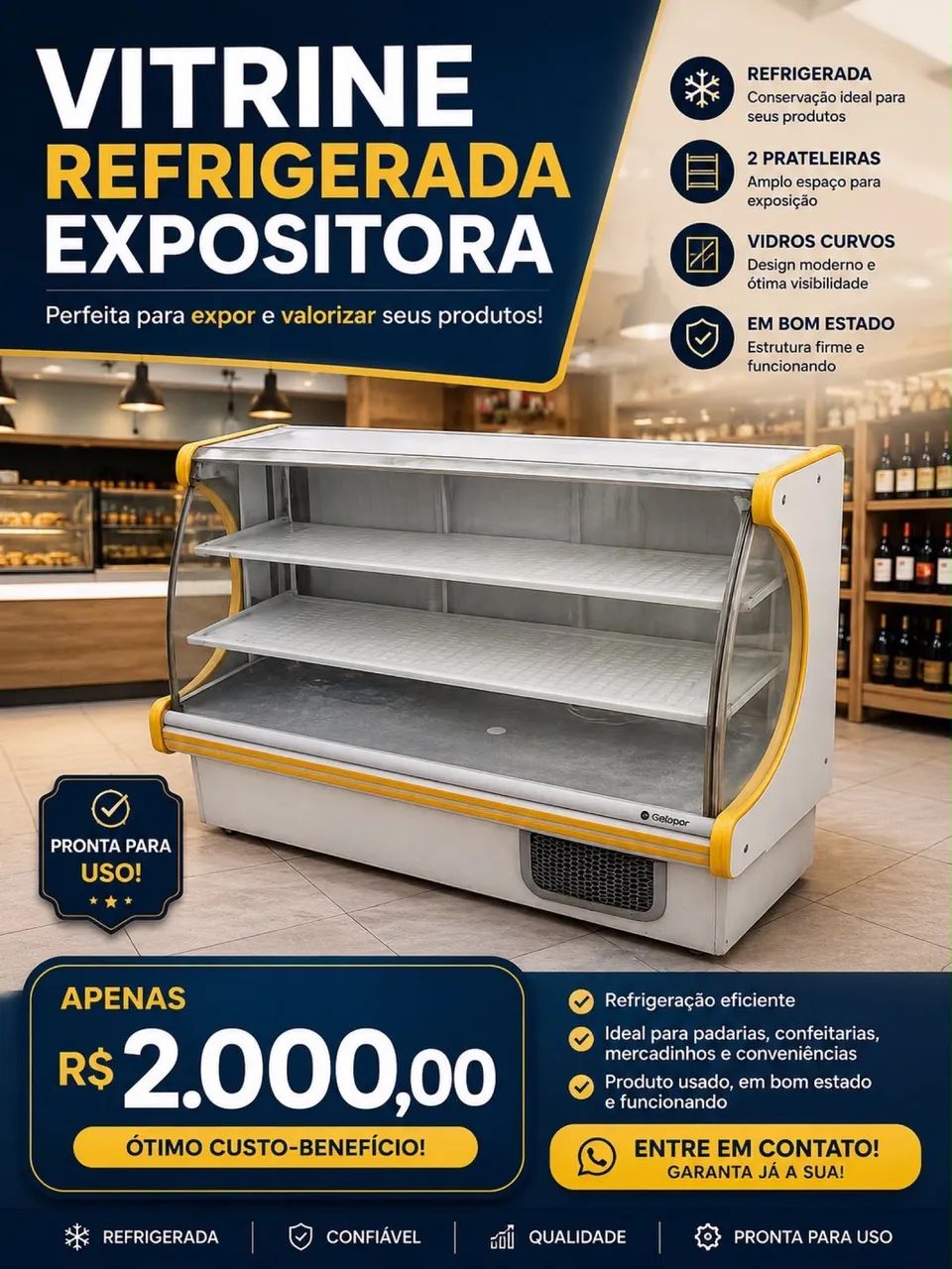 Vitrine Refrigeradora Expositora 