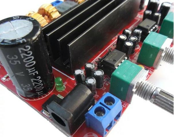 COD-AM272 Placa Amplificador 2.1 Compacto - 50w+50w+100w 200w Rms Arduino Automação Ro - Foto 3