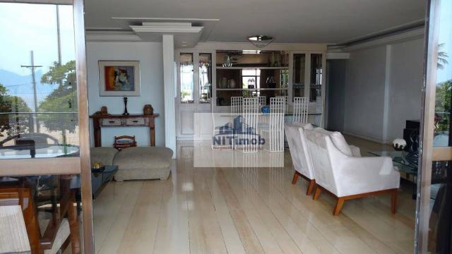 Ótimo apartamento frente mar, muito amplo beirando 280 m2, mobiliado, com sala, sala intim - Foto 13