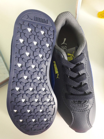 tenis puma infantil azul marinho