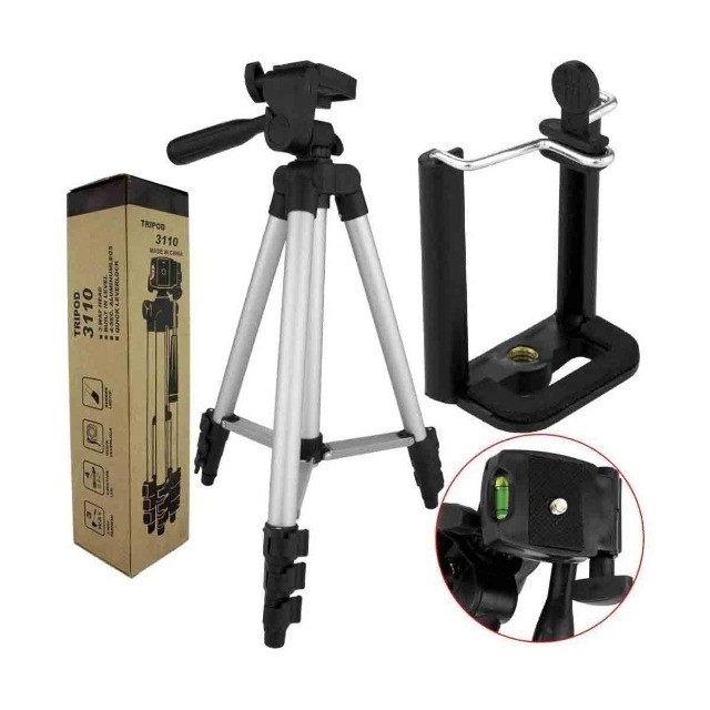 Tripé Tripod Telescópico Alumínio 1,02M Profissional Ideal Câmera Filmadora