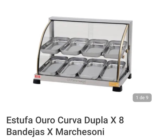 Estufa 8 bandejas dupla