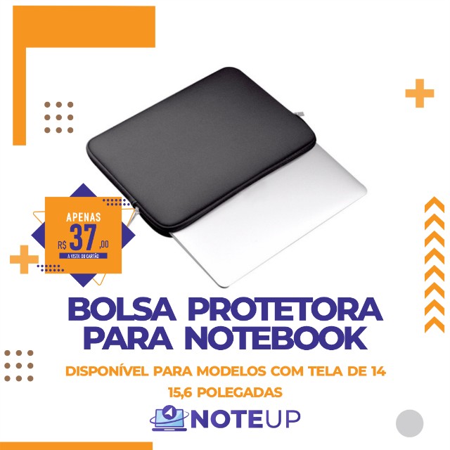 Bolsa protetora para notebook