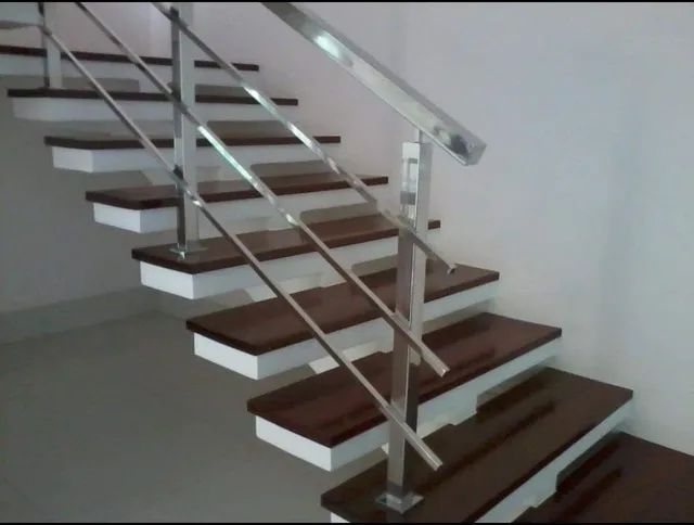 Guarda corpo e corrimão em aço inox. Watsapp * - Foto 2