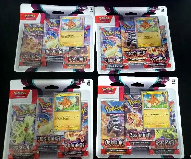 Pokémon Triple Obsidiana Em Chamas 19 Cartas Original Copag