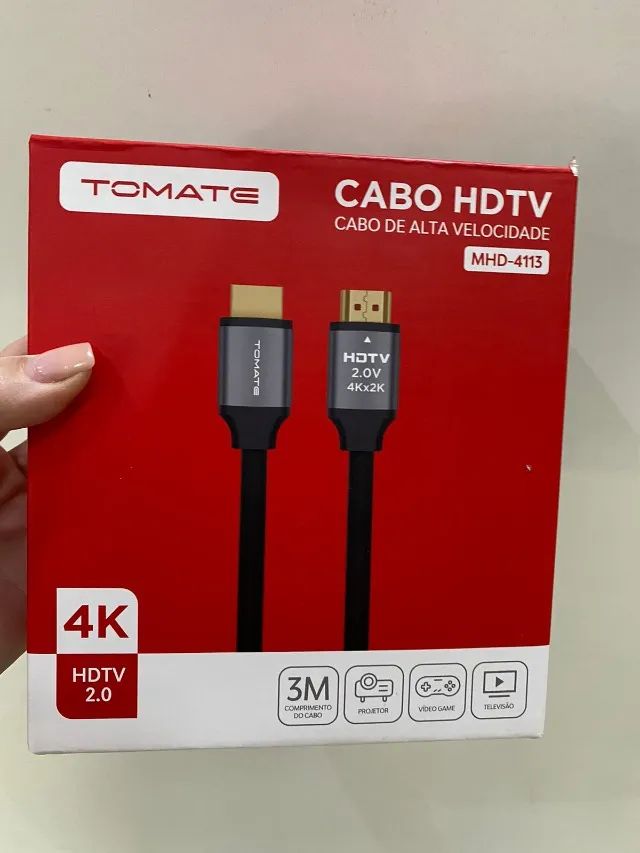 Cabo Hdmi 3 Metros Alta Velocidade 4K Tomate - Mhd-4113 Loja Coimbra Computadores Entrega