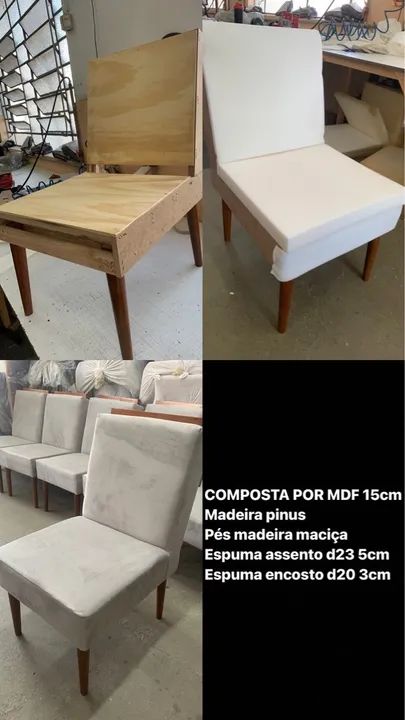 CADEIRAS DE JANTAR NA PROMOÇÃO , PAGA SÓ NA ENTREGA  - Foto 2