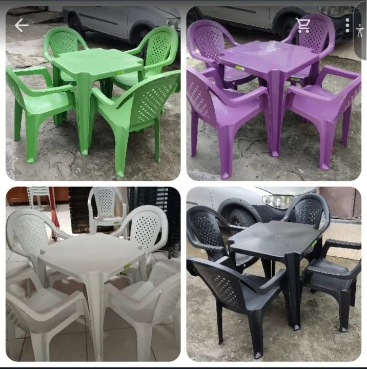 Conjunto de mesa de plástico 
