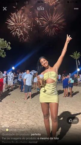Vestido brilho amarelo TAM G veste M tb - Foto 5