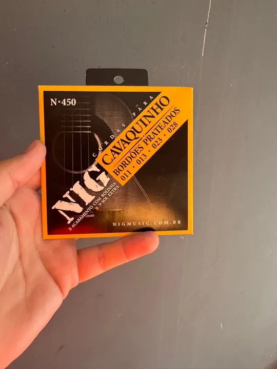 Cordas para Cavaquinho NIG N-450 Bordões Prateados