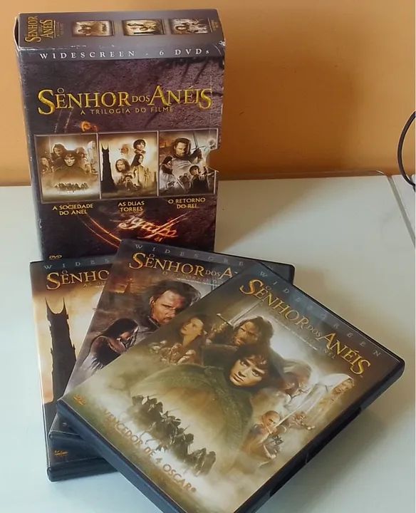 Senhor dos Anéis Trilogia DVDs