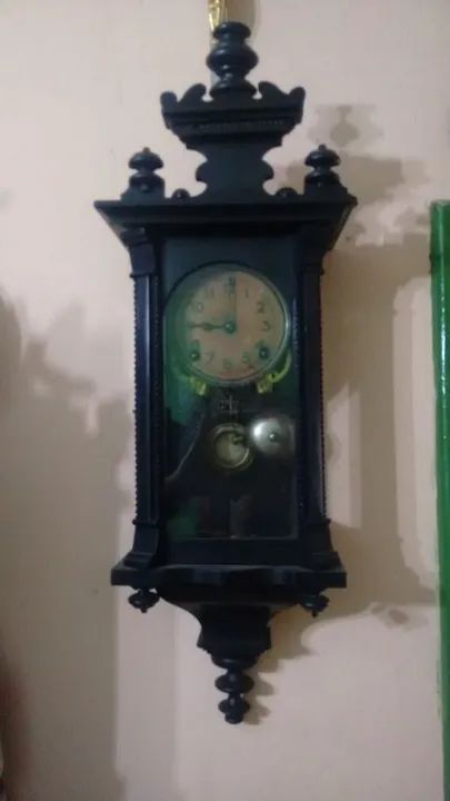 Antigo e raro relógio de parede Ansonia - Foto 3