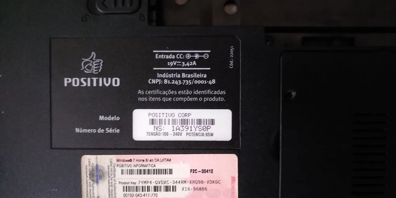 Carcaça notebook Positivo Corp. - Foto 6