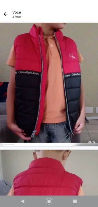 Colete Calvin Klein - Verde e Vermelho - Foto 3